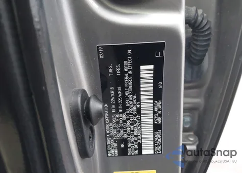 2019 Lexus Nx 300H из США, поврежденный, VIN JTJBJRBZ6K2121741